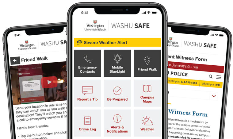 Safety Announcement: WASHU Safe App